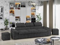 Canapea Extensibila Magic Plusata Gri Inchis - Transport Gratuit