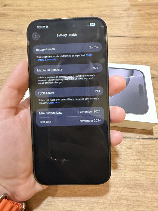 Iphone 16 Pro Max 256GB black titanium