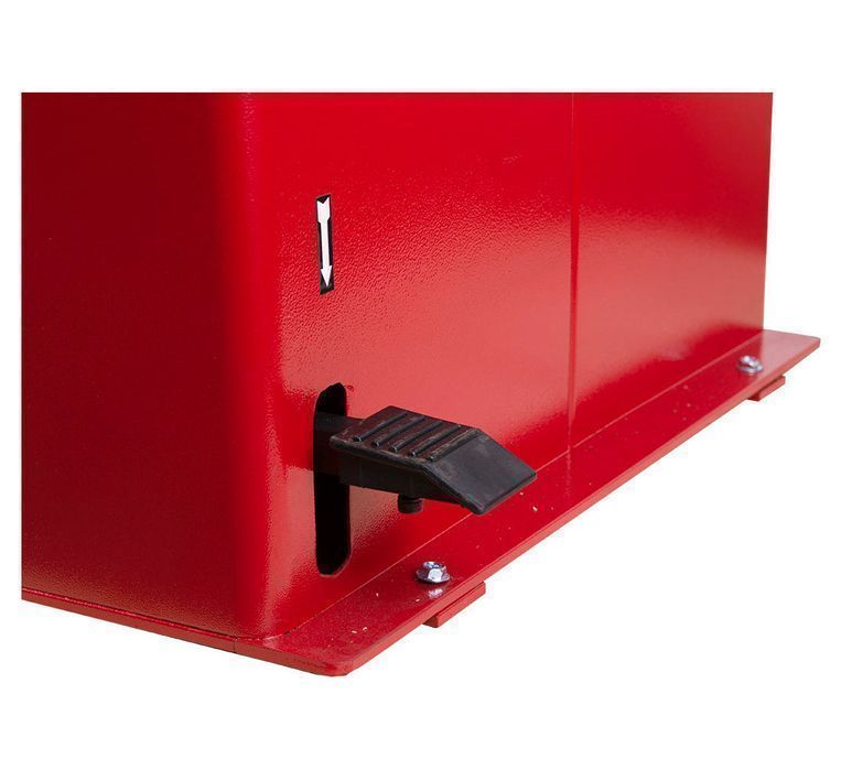 Masina de echilibrat automata cu pedala pentru roti autorusme 24" reda