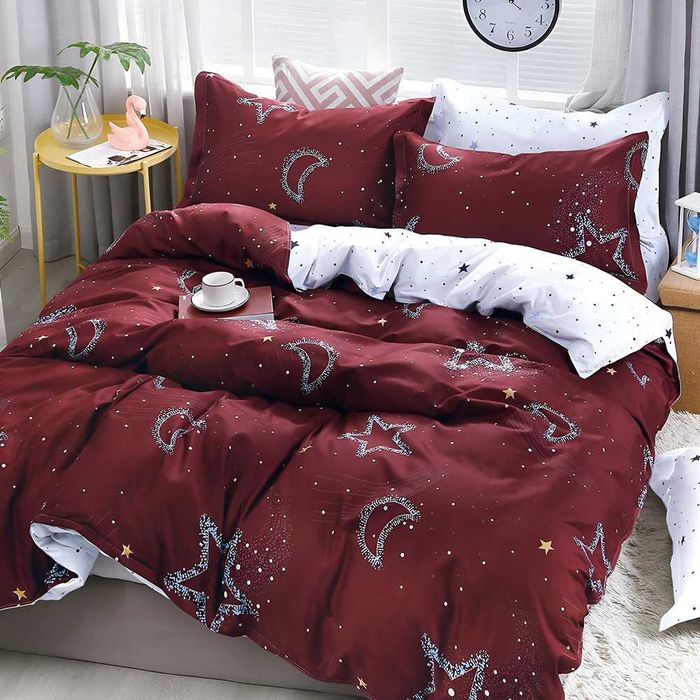 Двулицево спално бельо, 4 части