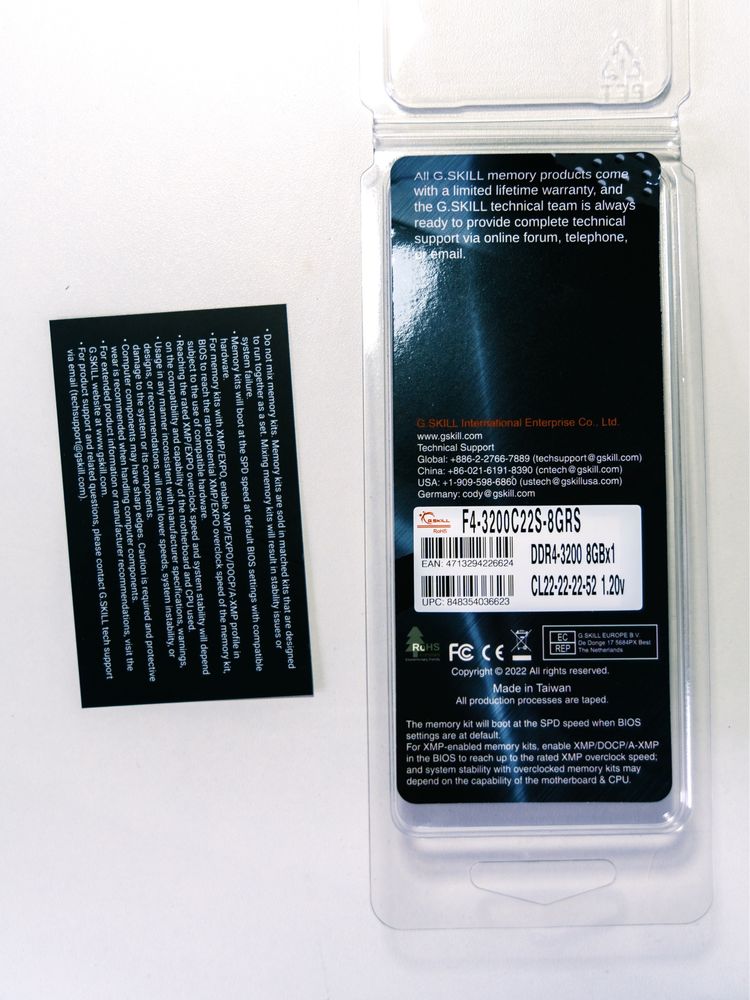 ОЗУ для пк 8Gb DDr4 3200mhz