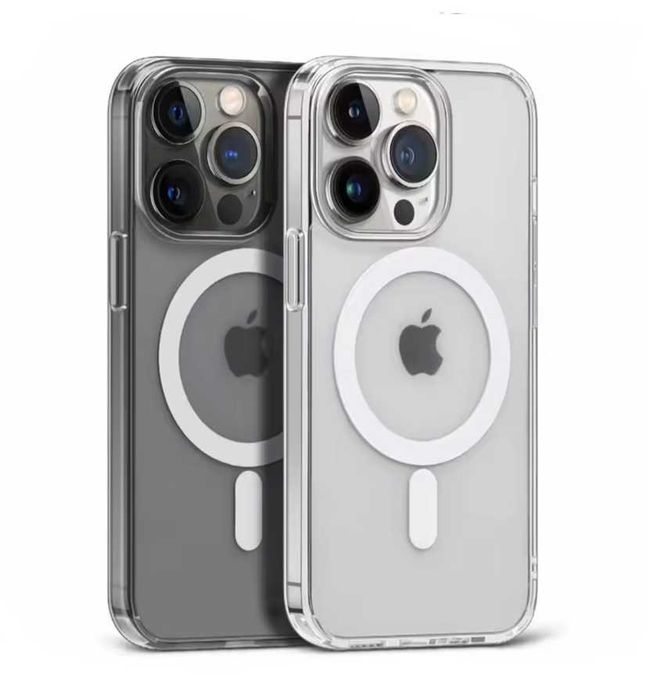 Husa MagSafe iPhone 15 Pro Max / Cerc Magnetic / Transparenta