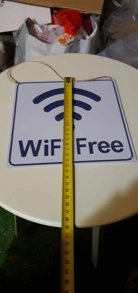 Метална табела WiFi Free