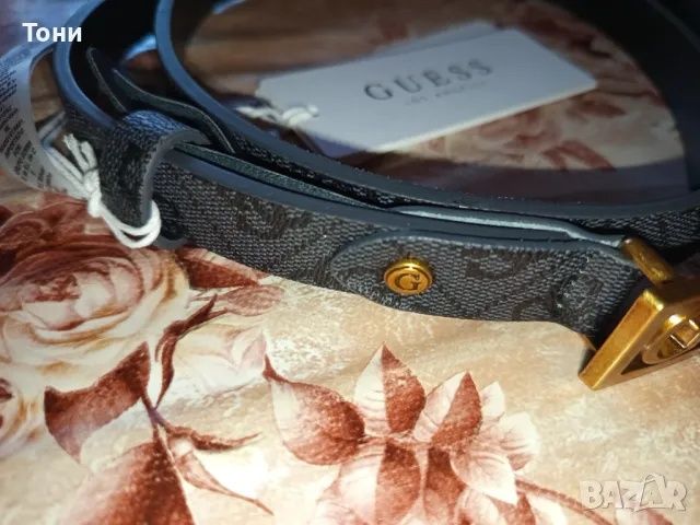 GUESS Оригинал Нови Дамски Колани от Естествена Кожа 105см.