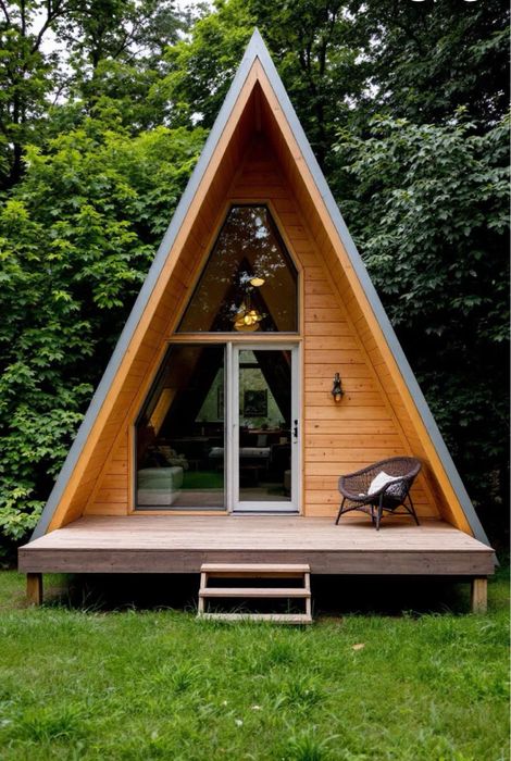 Cabane din lemn tip casa sau Aframe