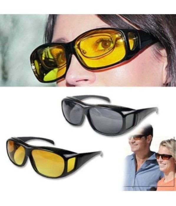 Ochelari pentru conducere nocturna si de zi pentru soferi set 2 bucati