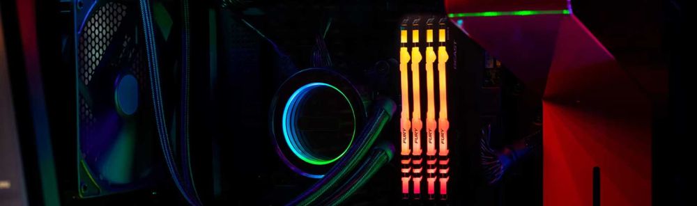 Memorie RAM Kingston FURY Beast RGB, 16GB DDR4, 3600MHz CL18