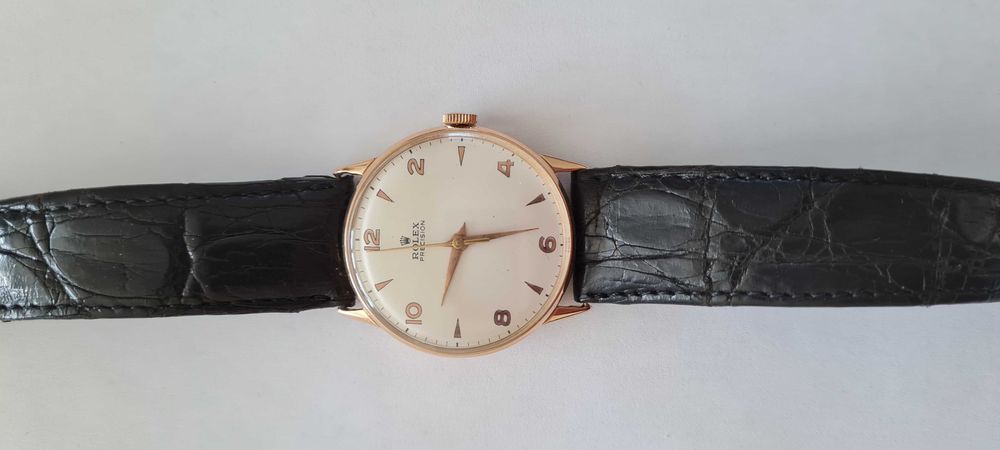 Rolex Precision Full Size Vintage Mens - 18K Gold
