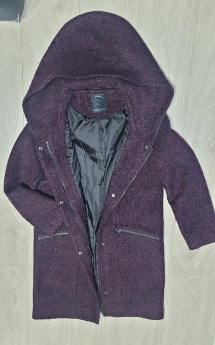 Palton din stofa cu lana de la C&A, marimea 36