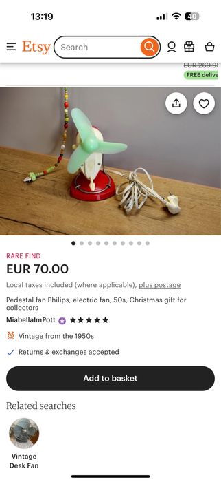 Ventilator Philips - Vintage