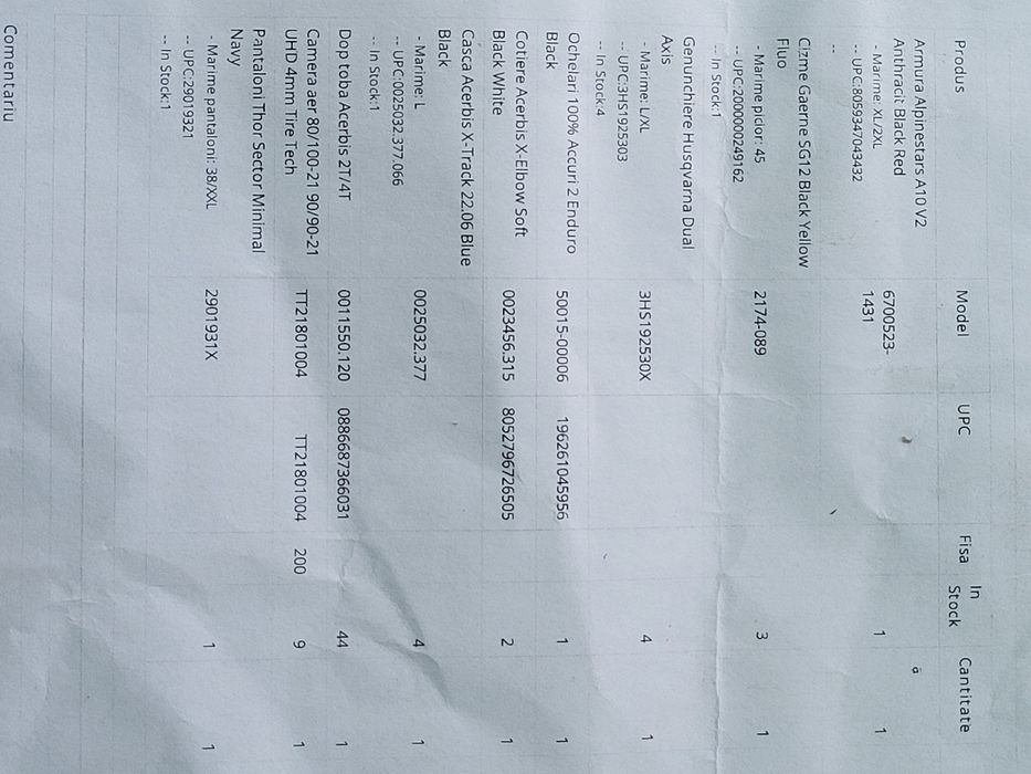 Vând echipament Enduro nou