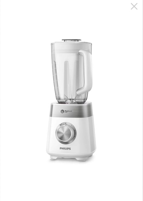 Blender Philips 800W ProBlend Crush, 2L, 3 viteze, Alb-Argintiu