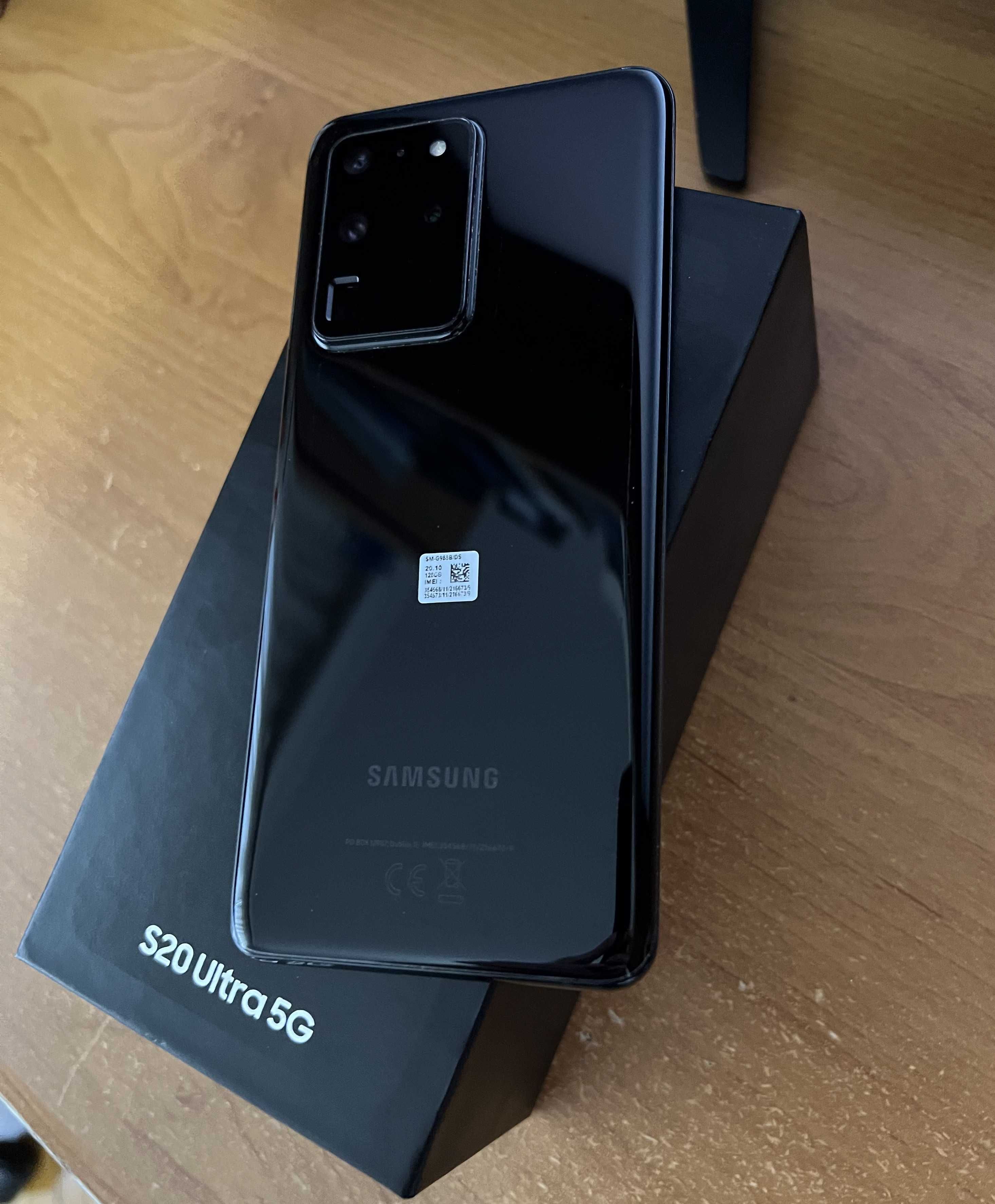 Samsung Galaxy S20 Ultra 5G, 128GB, 12GB RAM, Cosmic Black