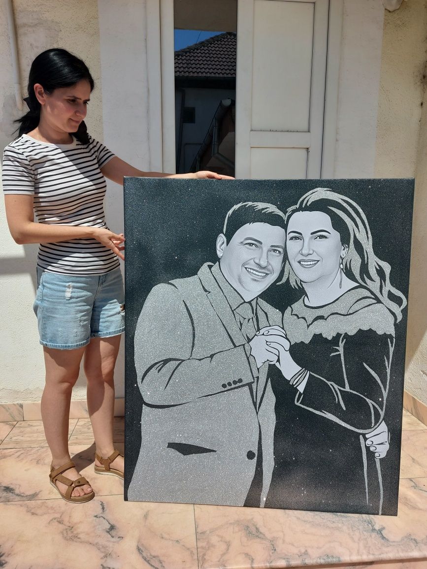 Realizam tablouri Canvas cu sclipici