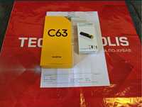 КАТО НОВ 256GB Realme C63 Гаранция Technopolis 2027г. Blue