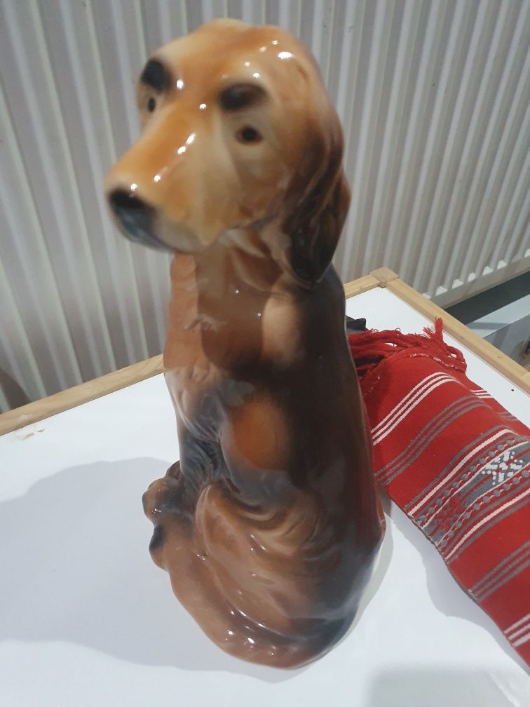 Bibelou mare statuie cățel 35 cm. Made in Romania fara defect