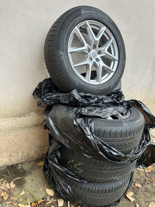Set 4 jante Volvo cu anvelope iarna 235 60 r18 Continental DOT 1719
