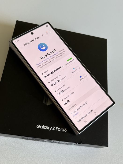 Samsung Galaxy Z Fold 6 512Gb Silver Shadow impecabil