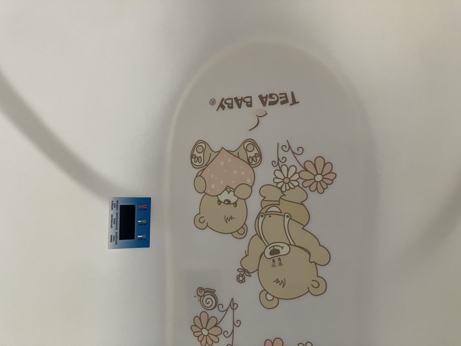 Cadita de baie Tega Baby cu suport si termometru 102 cm