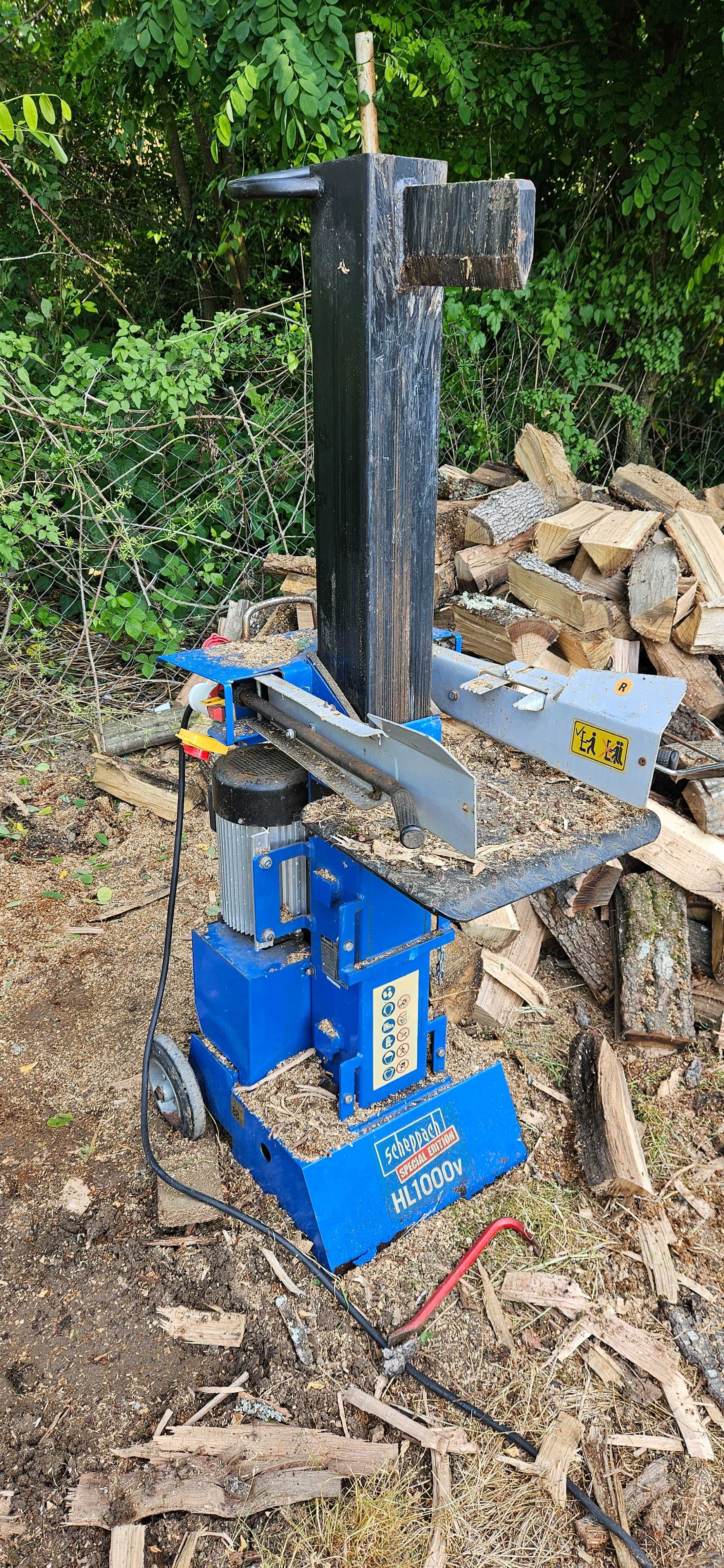 Професионална трифазна вертикална цепачка за дърва Scheppach HL-1000V