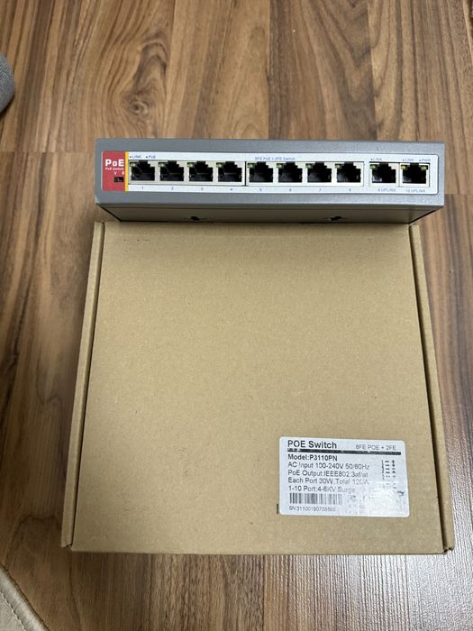 Poe коммутатор 8 каналов