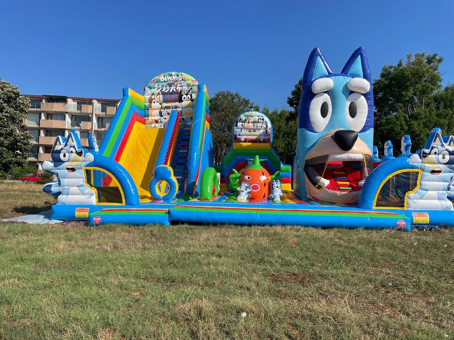 Надуваем батут уникат