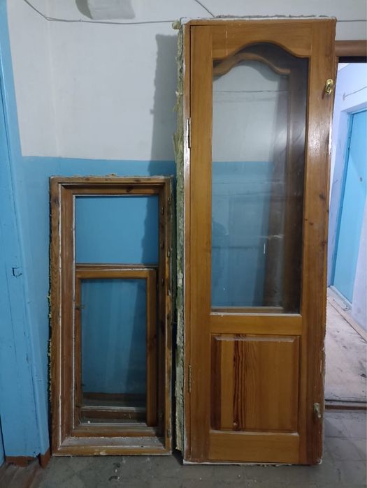 Ағаш терезе мен есік сатылады