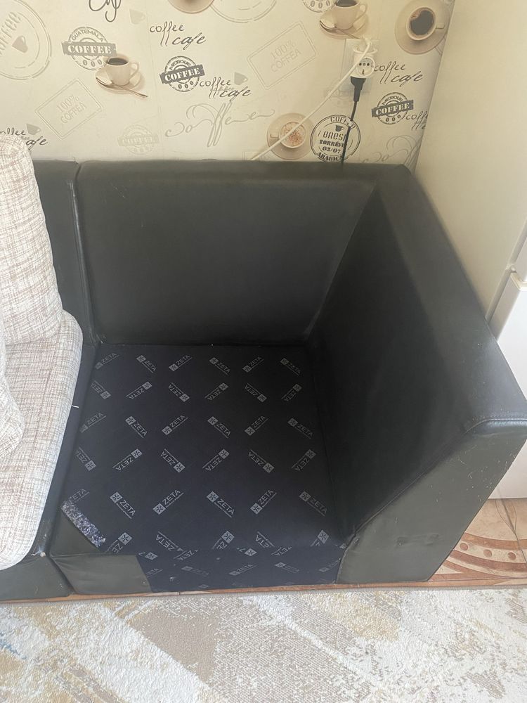 Продам диван Zeta кожа и текстиль