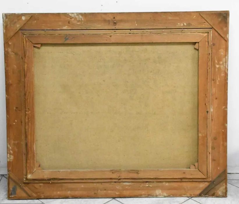 Tablou / pictura, tehnica ulei pe panza, 105x124x6 cm / 79,5x99 cm