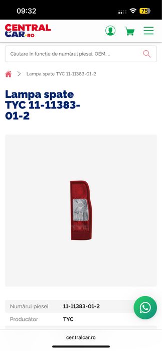 Lampi spate  ford transit