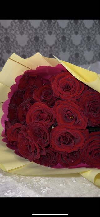 Цветы 25 розы свежие!!!