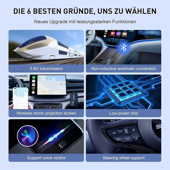 Wireless Android auto/Carplay - merge pe orice 99% din masini - Brasov