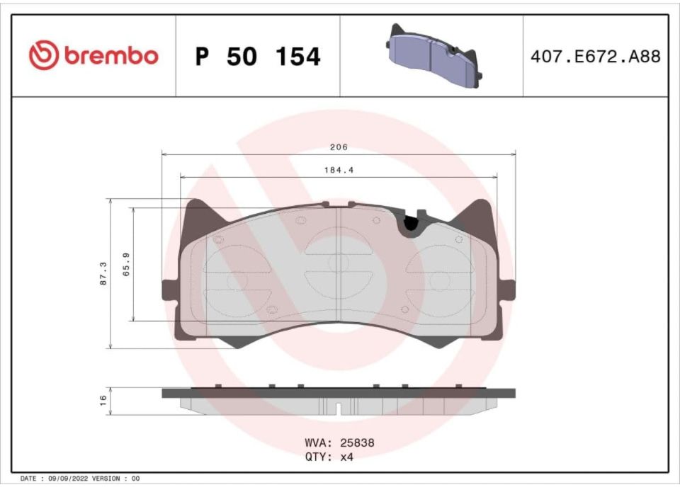 Mercedes GT накладки  brembo