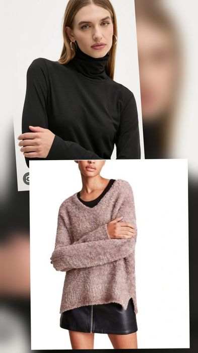 ZARA S OLIVER пуловер с поло M-40