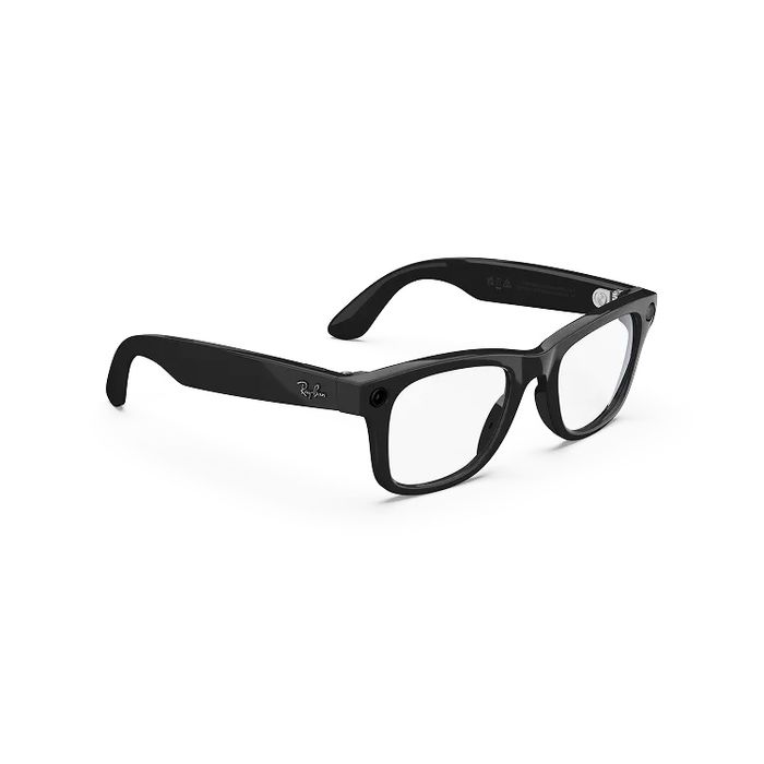 Ray-Ban Meta Wayfarer Shiny Black / Clear