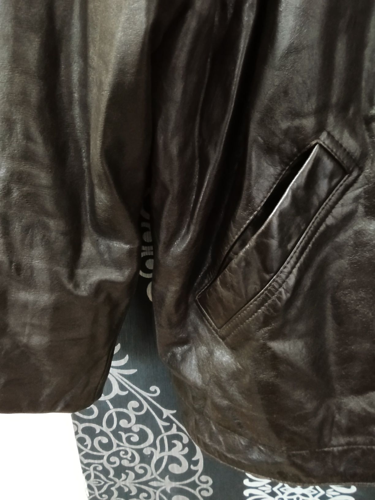 Кожаная куртка Pepe Jeans London (б/у), размер XL