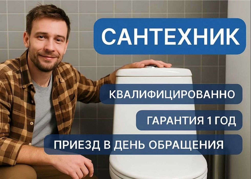 Сантехник недорого Прочистка канализации Замена крана Услуги