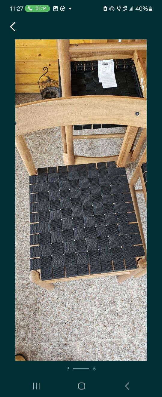 Scaune terasa Ikea lemn acacia ca noi FIX 700LEI