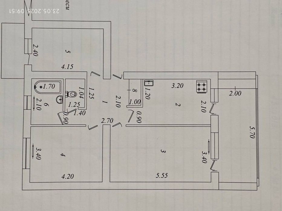Экопарк Ц-1 3х-комнатная квартира 77 серия