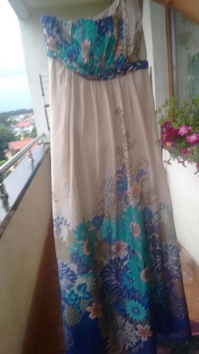 Rochie Nissa lunga din matase naturala de calitate, impecabila. M-L