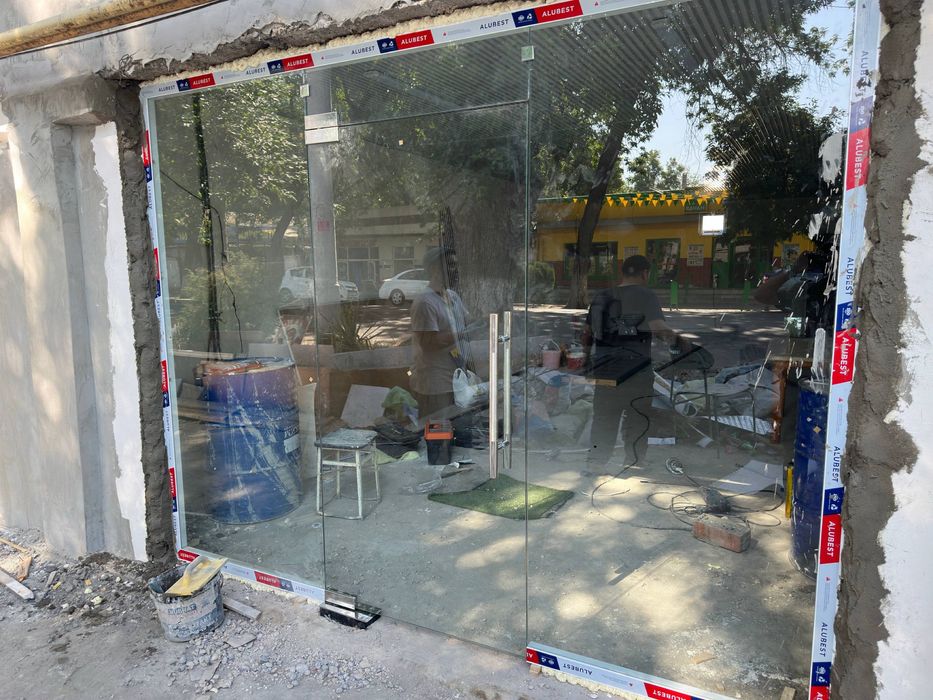 Каленное стекло 10 мм стеклянные перегородки калит ойна