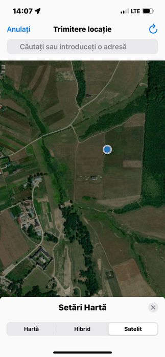 Vând teren intravilan Dragomirna .Pacela este lata de 40ml