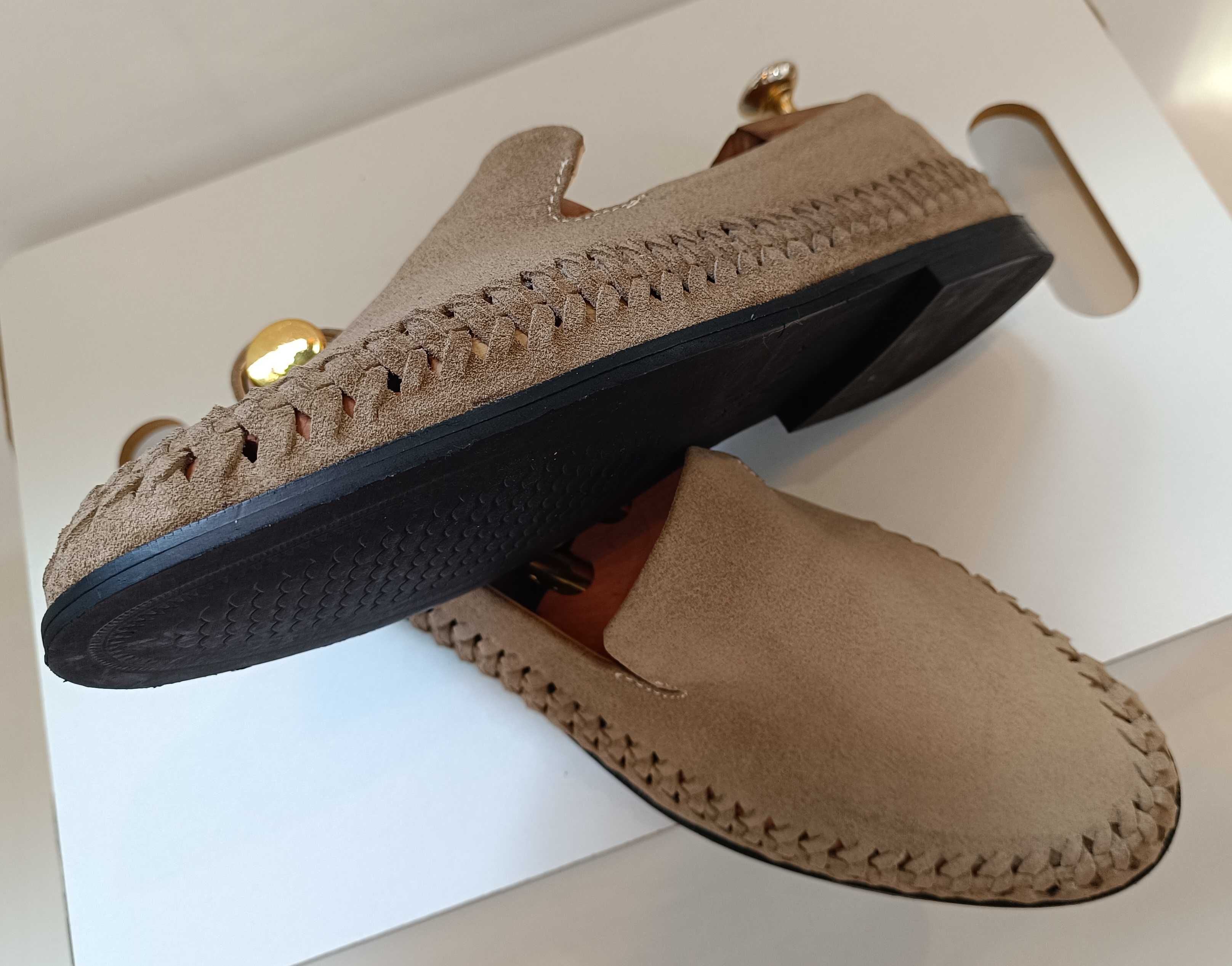 Mocasini casual 42 premium Walk London NOU piele naturala moale