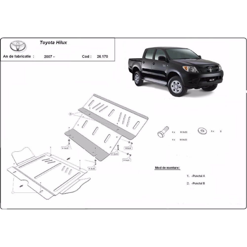 Scut auto Toyota Hilux 2004 - 2015