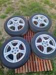 Jante 5x112 r16 cu cauciucuri 205 60 16 noi Dot 2024