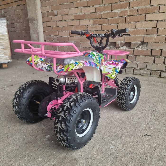 ATV 49cc Ultra Hummer Roz-Grafitti, adus din Germania, Nou