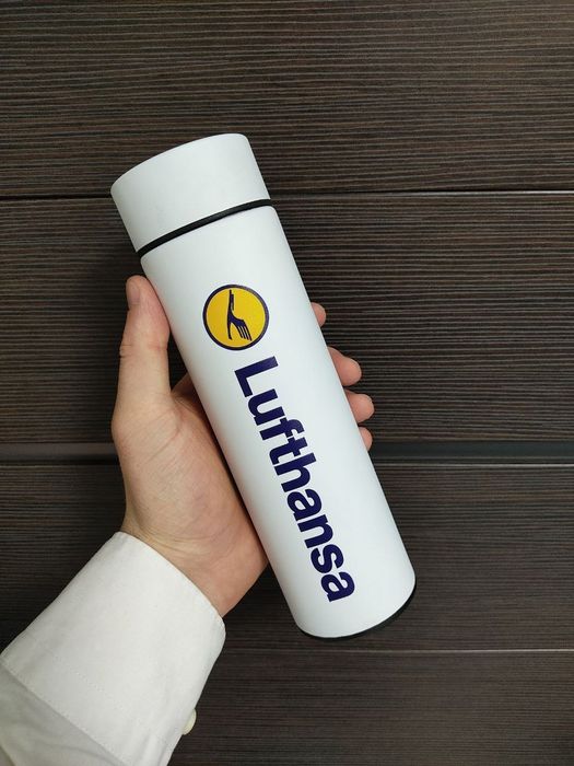 Термосы с датчиком температуры с вашим лого (печать и гравировка)