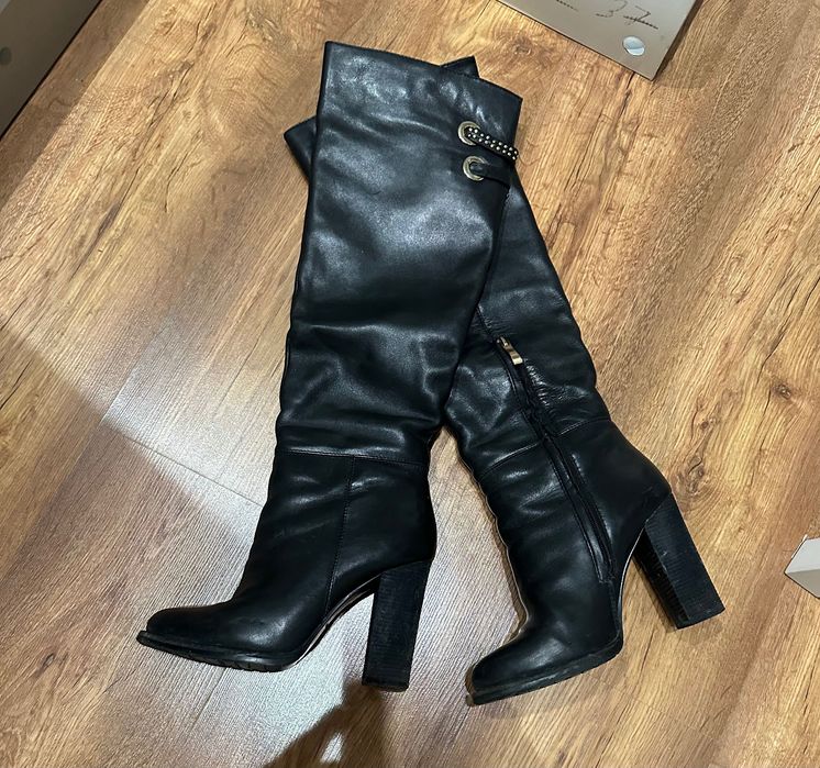 Сапоги зимние длинные