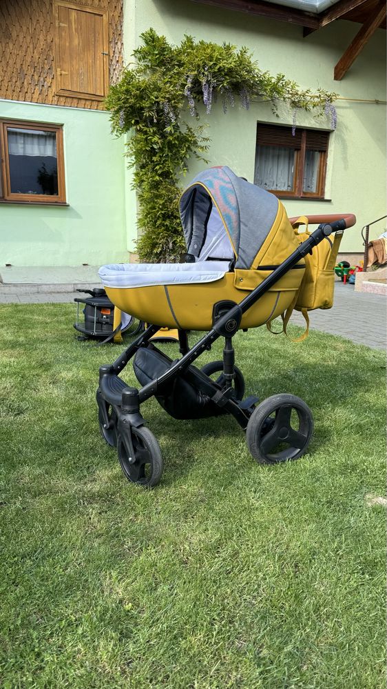 Carucior 3 in 1 Krausman Nexxo galben