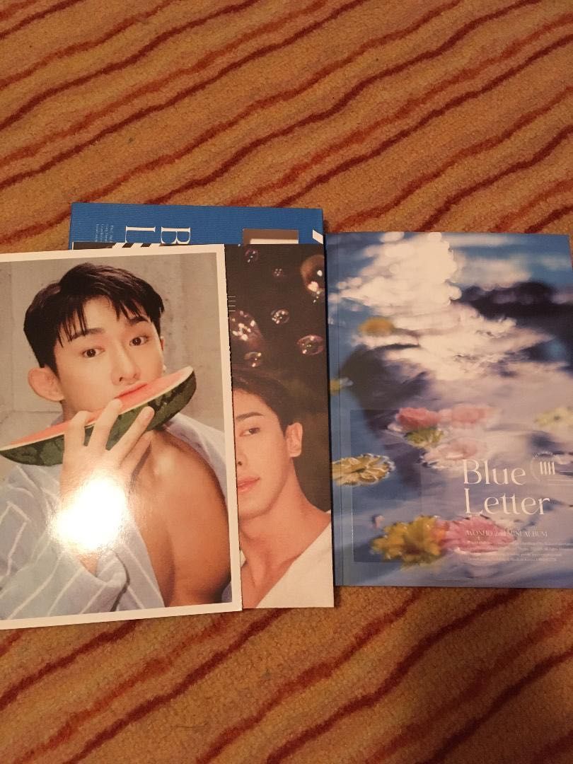 Wonho Monsta X album blue letter ver 3